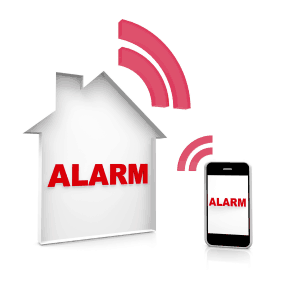 Cellular alarms system communicate wirelessly