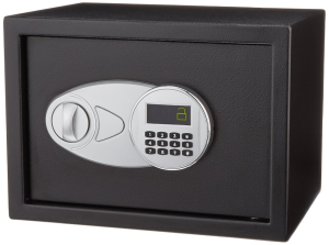 A regular electronic home safe