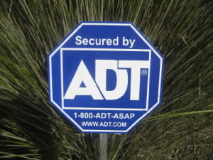 ADT yard sign