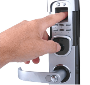 The method of opening a biometric lock with a finger